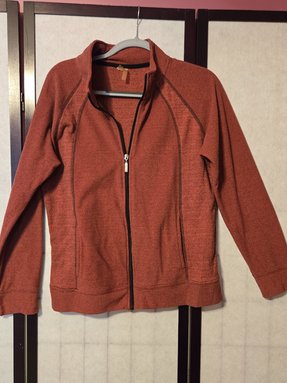 Women’s Zip-Front Jacket - Brick Red Levelwear Size L